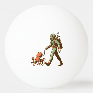 Walking the octopus ping pong ball