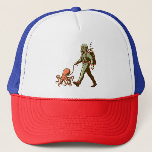 Walking the octopus trucker hat