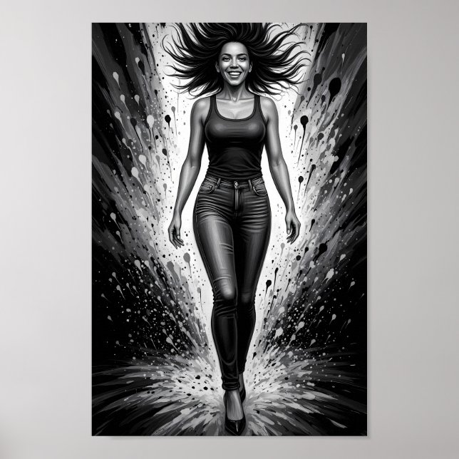 Walking Through Life with Radiant Joy Poster (Front)