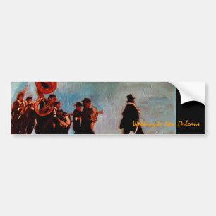 Walking to New Orleans Bumper Sticker