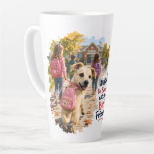 Walking to School with My Best Friends Latte Mug