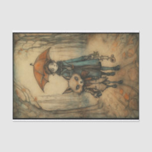 Walking with a Fox Tissue Paper