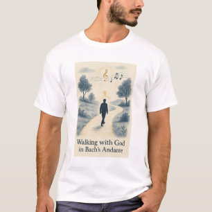 Walking with God Andante Bach T-Shirt