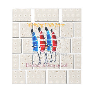 Walking With Jesus Hakuna Matata Inspired Beautifu Notepad