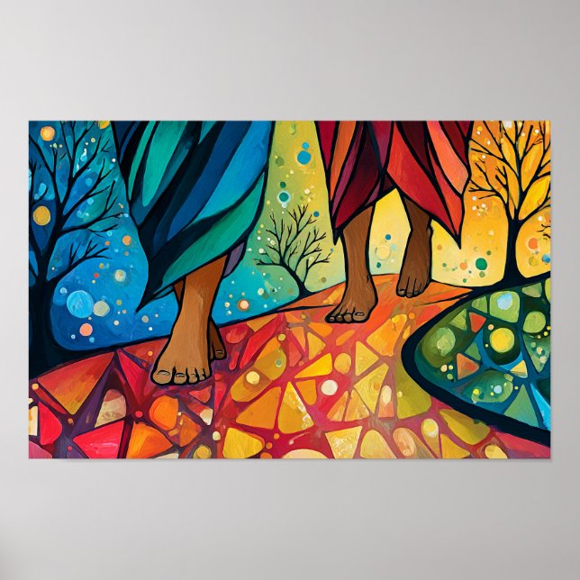 Walking with Jesus Poster (Front)