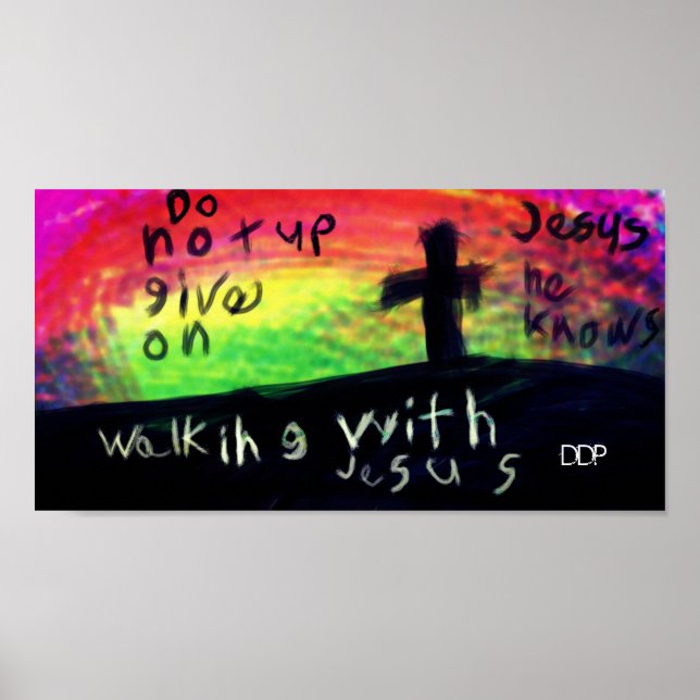 Walking with Jesus Poster (Front)
