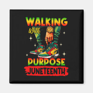 Walking With Purpose Juneteenth Step' Into Junetee Magnet