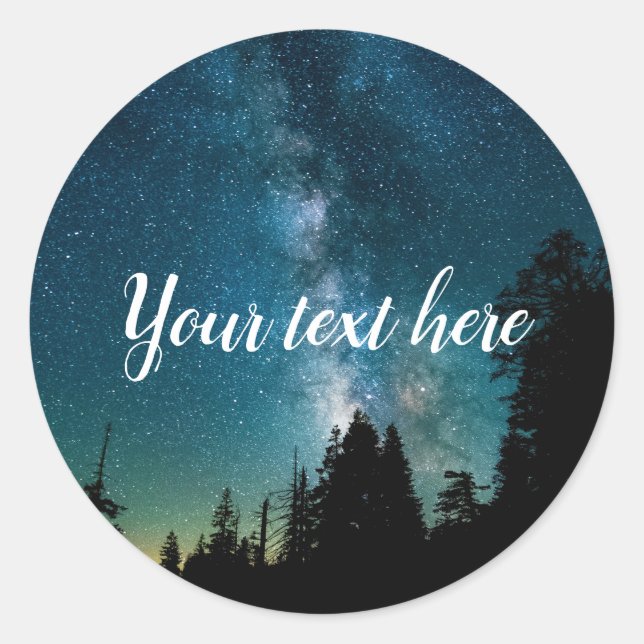 Walking with Stars Classic Round Sticker (Front)