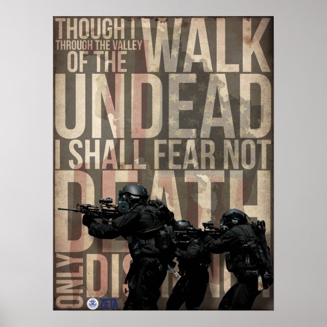 Walking with Zombies Poster (Front)
