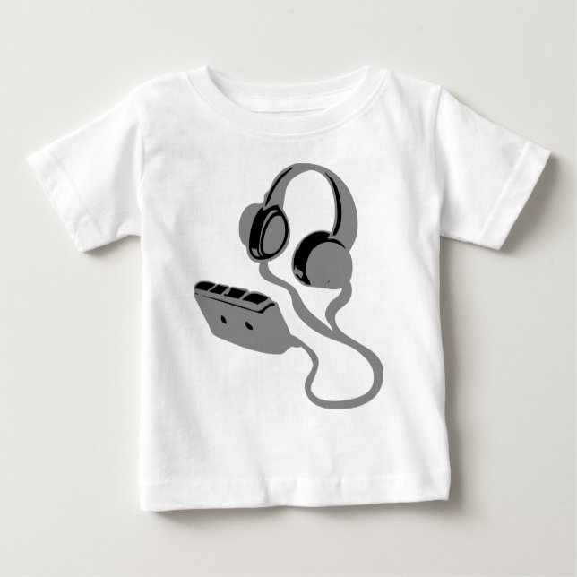 WALKMAN AND HEAD PHONES BABY T-Shirt (Front)