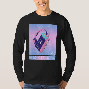 Walkman Tape Cassette Player 80s Japanese Otaku Ae T-Shirt