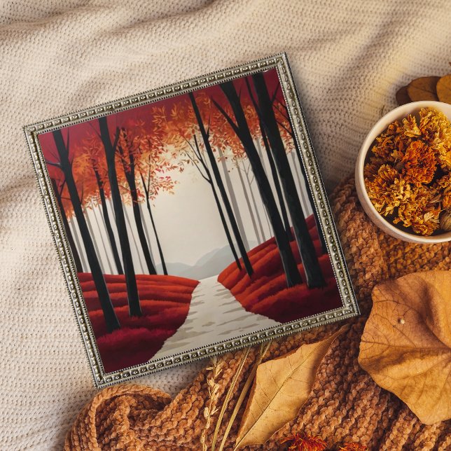 Walkway Through a Fiery Forest Photo Print (Creator Uploaded)