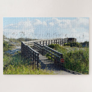 walkway to the ocean beach jigsaw puzzle