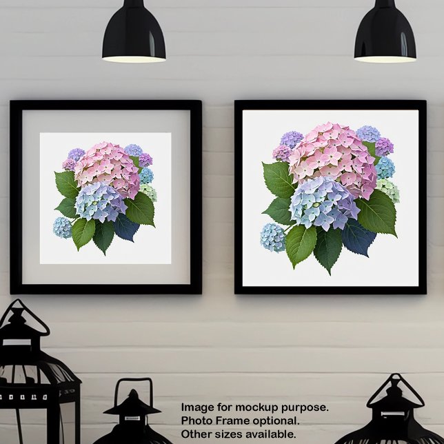 Wall Art Botanical Hydrangeas Floral Poster (Creator Uploaded)