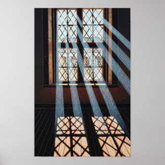 Wall art. Light through the window. Poster