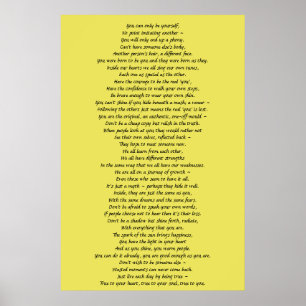 Wall Art Poem to Encourage Self-Worth