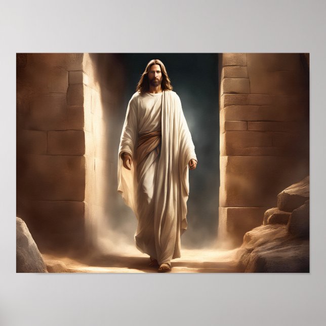 Wall Art Poster featuring Lord & Saviour Jesus (Front)