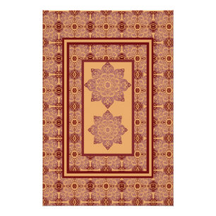 Wall Art Poster peach and mauve
