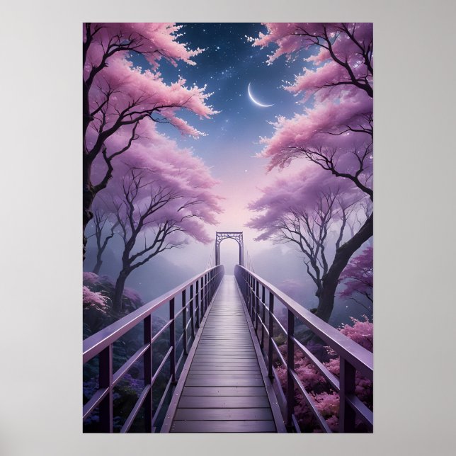 Wall Art Poster - Pink  (Front)