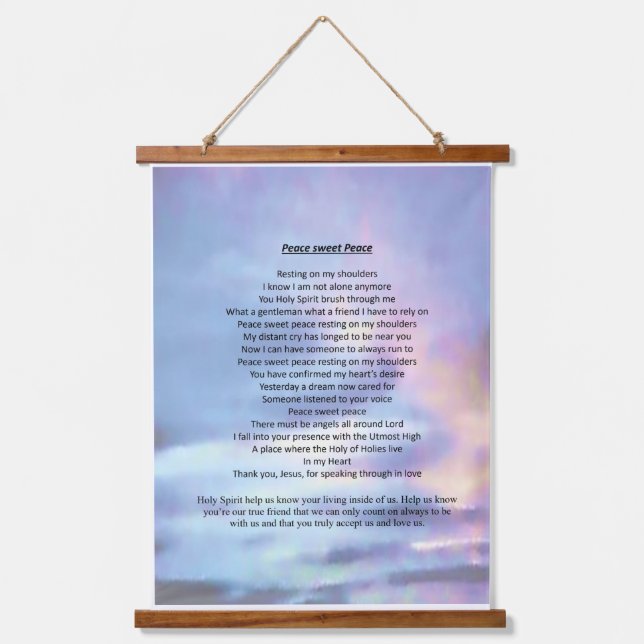 Wall art titled Peace sweet Peace  decor (Front)