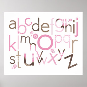 WALL ART :: TYPOGRAPHY - trendy alphabet 5