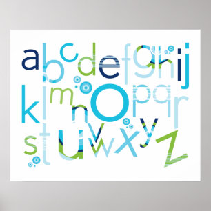 WALL ART :: TYPOGRAPHY - trendy alphabet 6