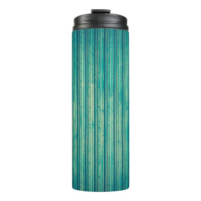 Wall blue colour corrugated thermal tumbler (Front)