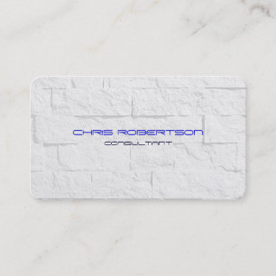 Wall Brick Pattern Blue Attractive Business Card