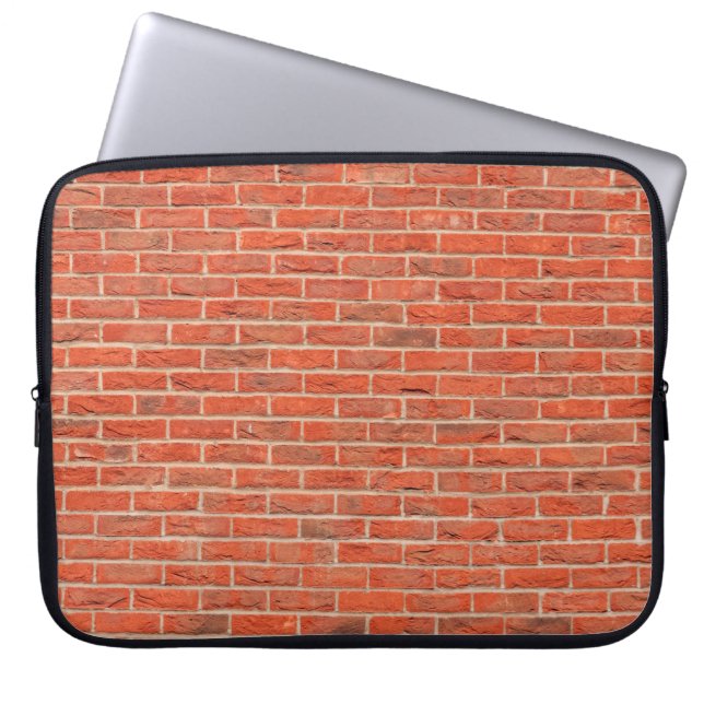 Wall brick wall texture laptop sleeve (Front)