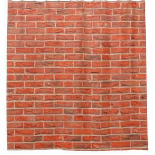 Wall brick wall texture shower curtain
