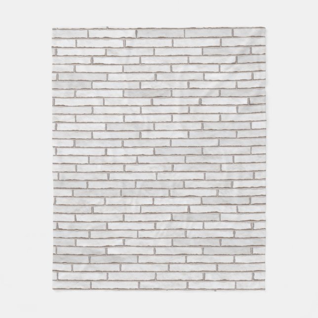 Wall bricks template structure fleece blanket (Front)