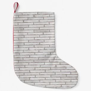 Wall bricks template structure small christmas stocking
