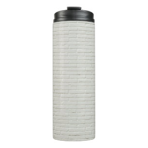 Wall bricks white white brick wall thermal tumbler