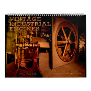 Wall Calendar Vintage Industrial Engines