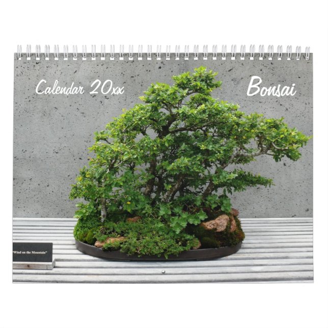 Wall Calendar With Bonsai (Cover)