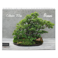 Wall Calendar With Bonsai