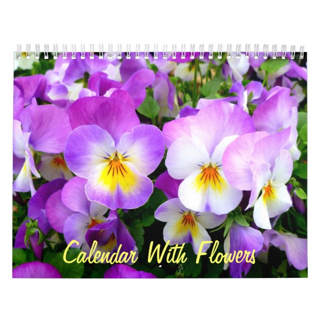 Wall Calendar With Flowers (Cover)