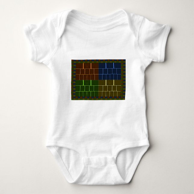Wall canvas baby bodysuit (Front)