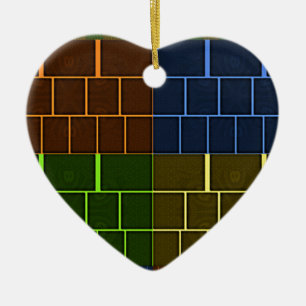 Wall canvas ceramic tree decoration