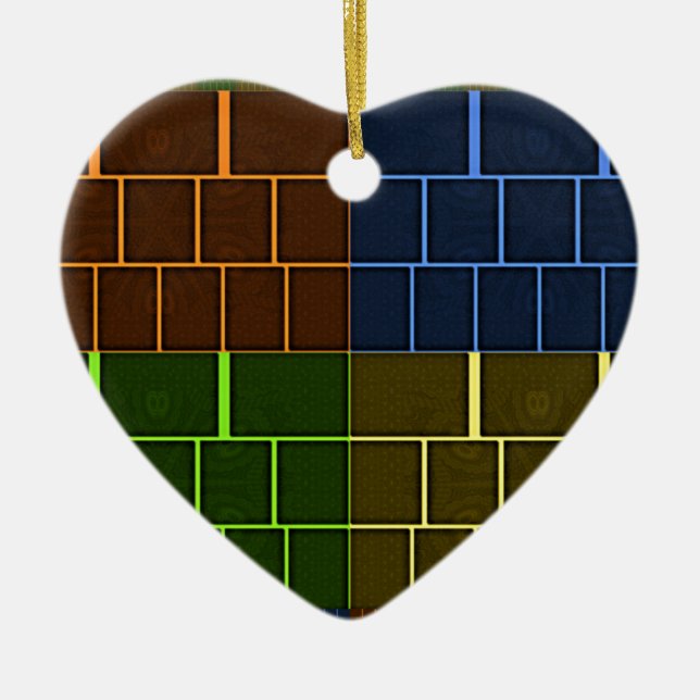 Wall canvas ceramic tree decoration (Front)