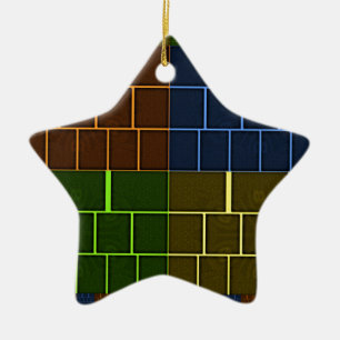 Wall canvas ceramic tree decoration