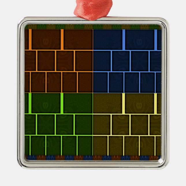 Wall canvas metal tree decoration (Front)