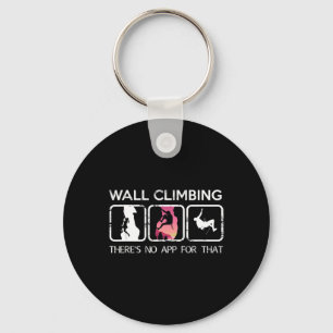 Wall Climbing Belaying Climbers There's No App For Key Ring