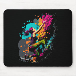 Wall Climbing Bouldering Indoor Climber Climbergoo Mouse Pad