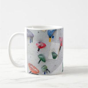 Wall climbing indoor wall coffee mug