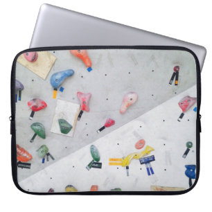 Wall climbing indoor wall laptop sleeve