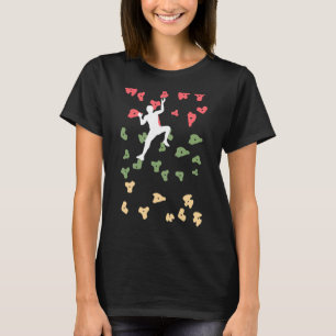 Wall Climbing Mountaineer Hiker Boulderer Indoor C T-Shirt