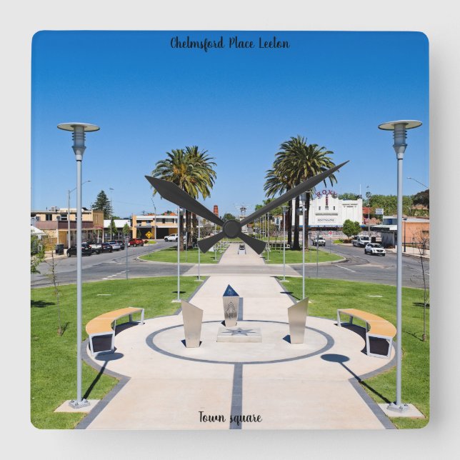 Wall clock 27.3cm square acrylic (Front)