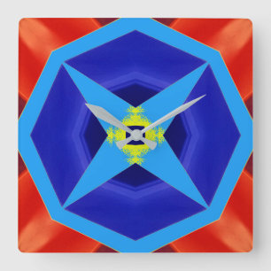 Wall Clock, A colourful classic design  Square Wall Clock
