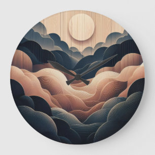 Wall Clock - abstract art AI designed